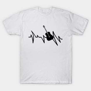 heartbeat line guitar T-Shirt